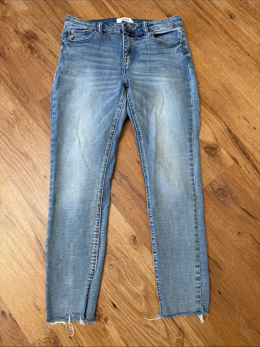 Pistola Light Wash Cropped skinny Jeans, size 29